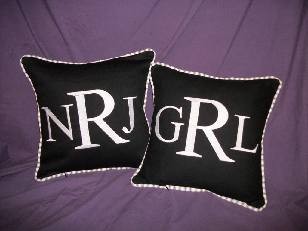 Monogram Pillows