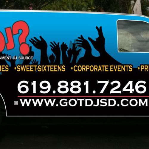 OUR VANS ARE LOADED AND READY FOR YOUR NEXT EVENT!