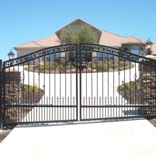 15 ft. Double Driveway gate (sloped to match drive