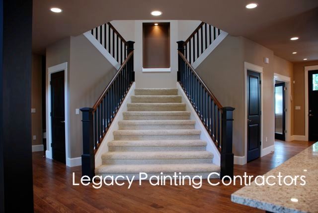 Custom painted staircase, San Ramon, CA