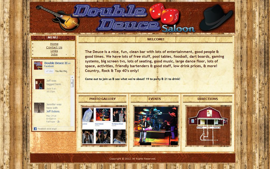 Local Bar website design