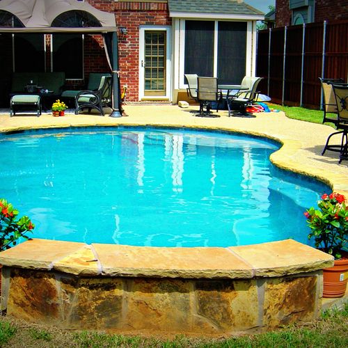 Freeform Swimming Pool examples by Dallas Fort Wor