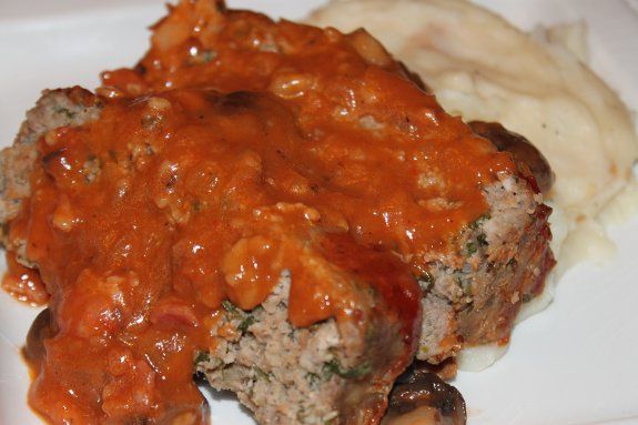 Gourmet Meatloaf with Mushroom Sauce