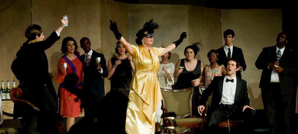 Rosalinde in the opera Die Fledermaus