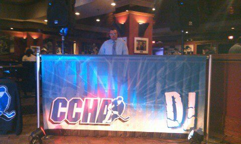 DJing @ Joe Louis Arena for the CCHA Hockey Finals