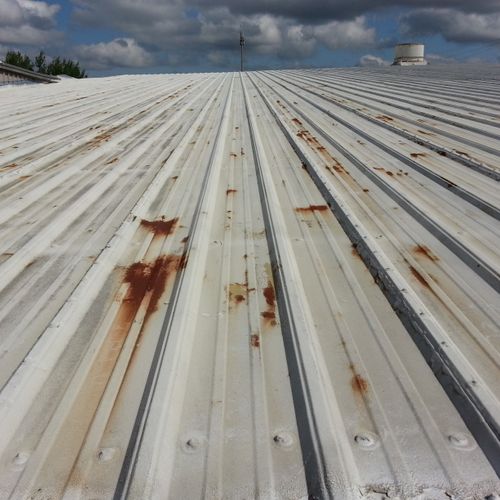 Leaking Metal Roof- This Project had leaking seams