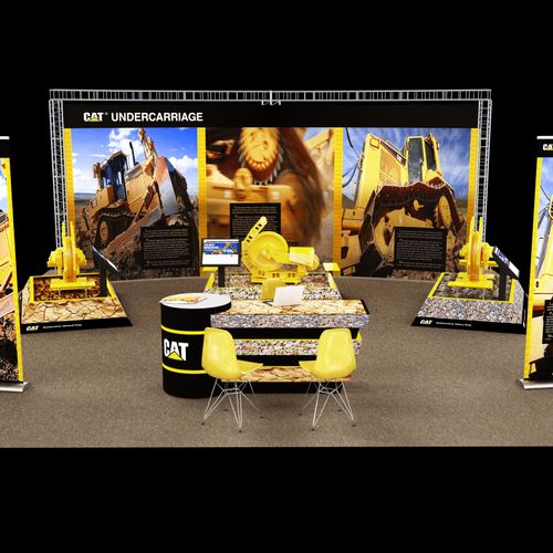 Trade show booth for Caterpillar Undercarriage