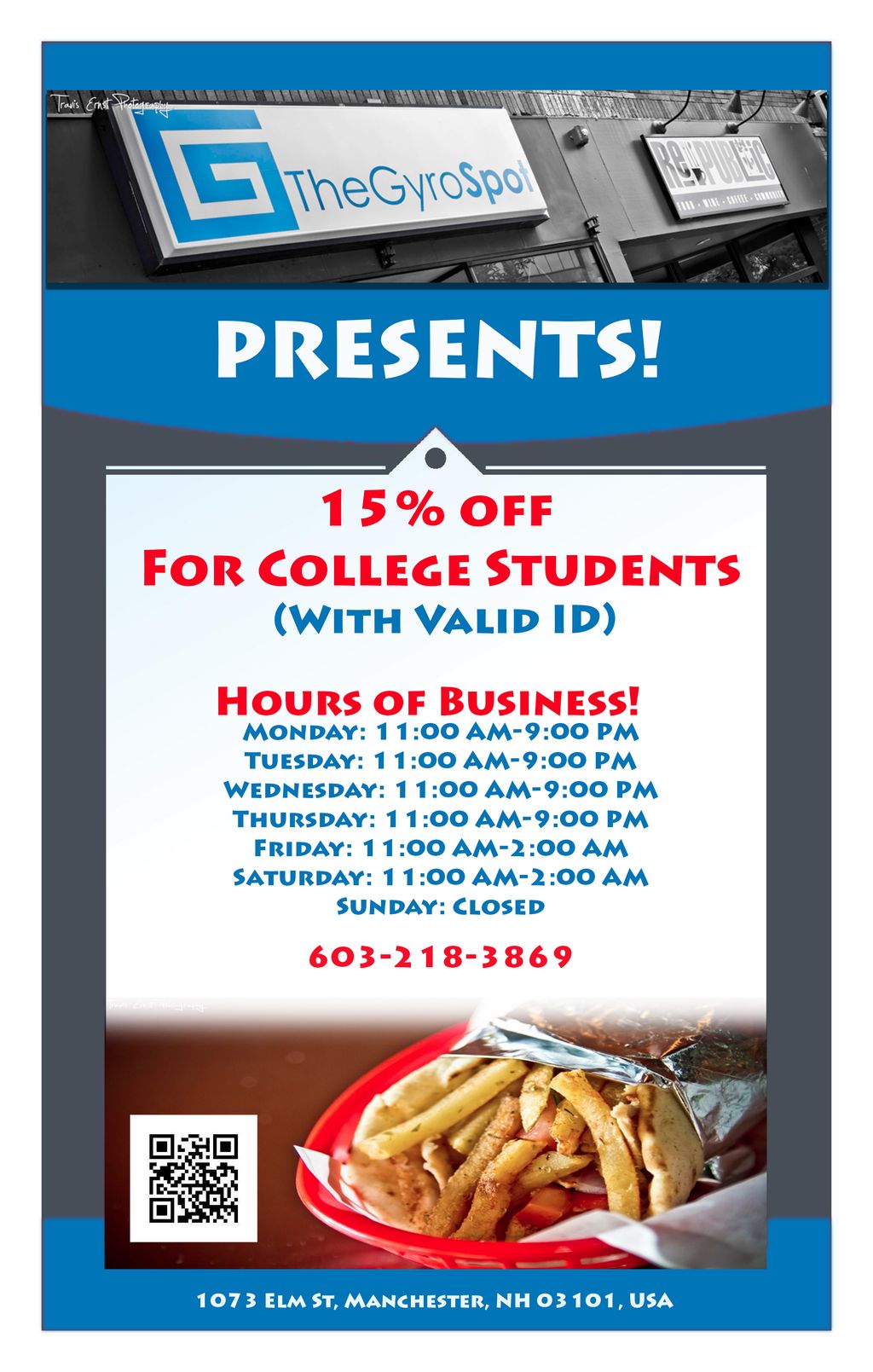 Print/ add and other brand collateral for The Gyro