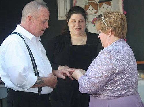 A sweet, family-oriented backyard wedding.