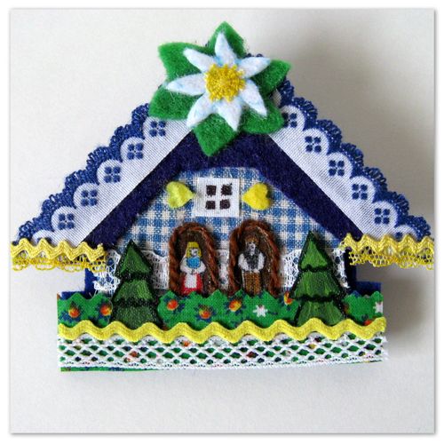 applique weather house pin