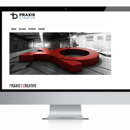 Designed and developed Praxis Creative website