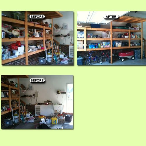 Garage Before and After