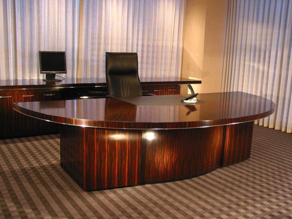 Ebony executive desk