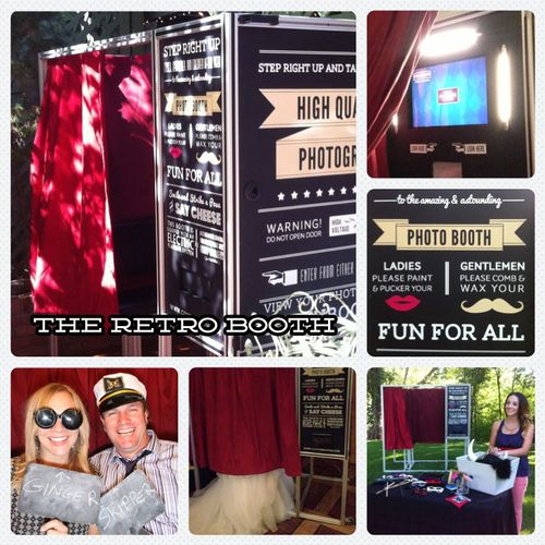 Our fun Retro Booth is sturdy and stylish! Great f