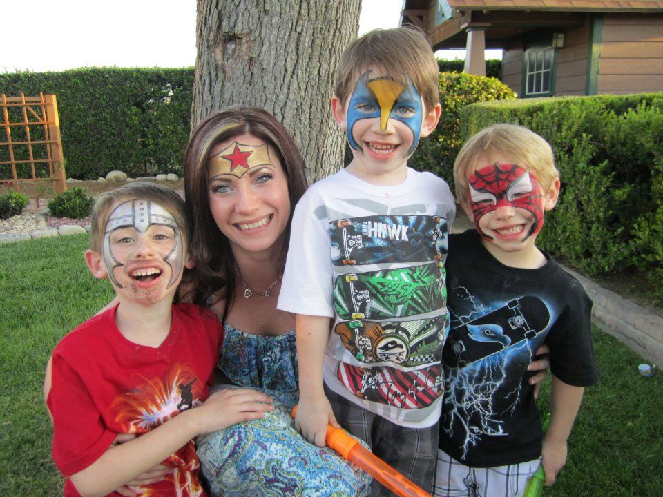 Superhero birthday party-Knight, Wolverine and Spi
