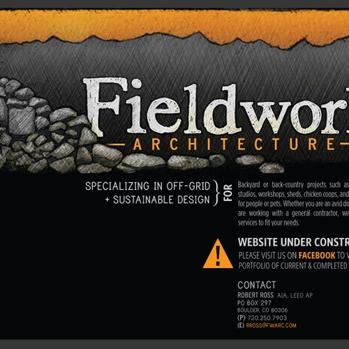 Website placeholder for Fieldwork Architecture - f