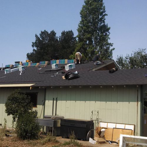 An ongoing job in Kenwood (Sonoma County)