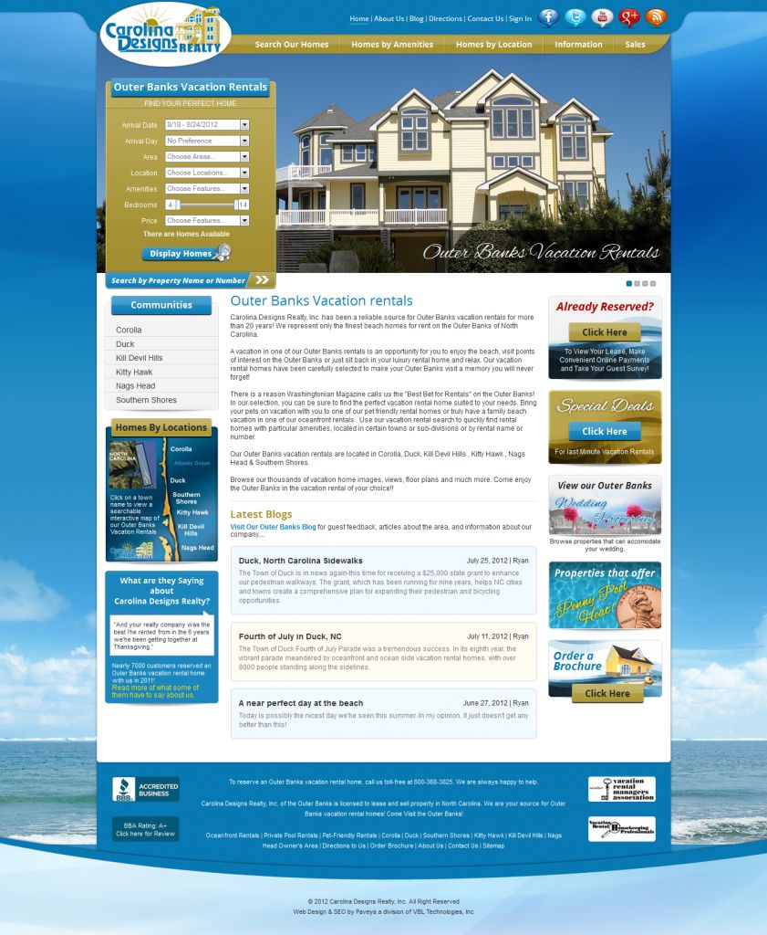 Vacation Rental Web Development.