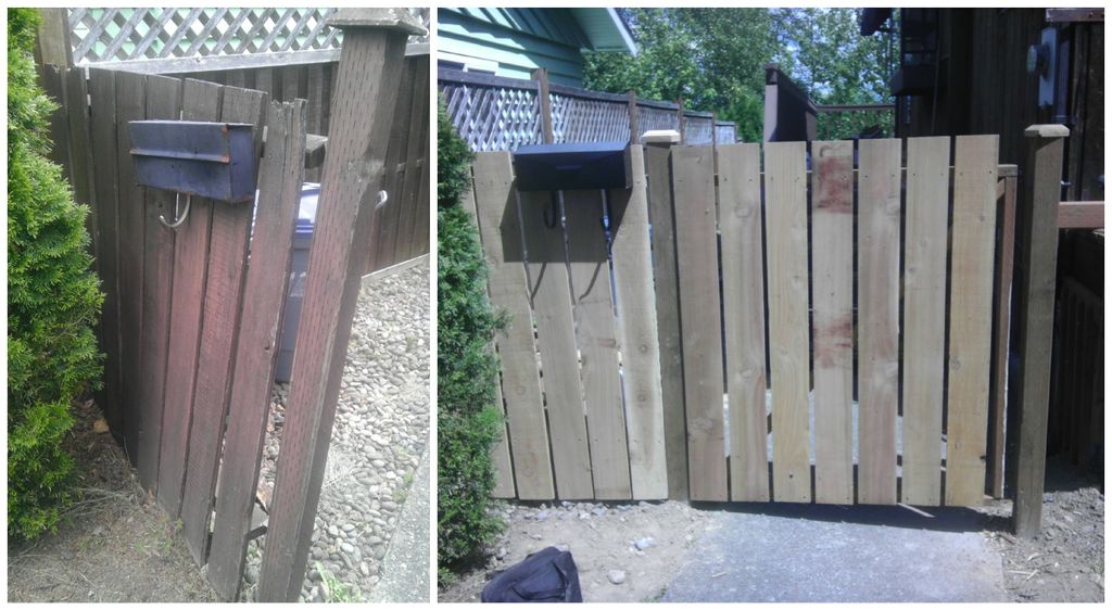 Saggy fence from the other side