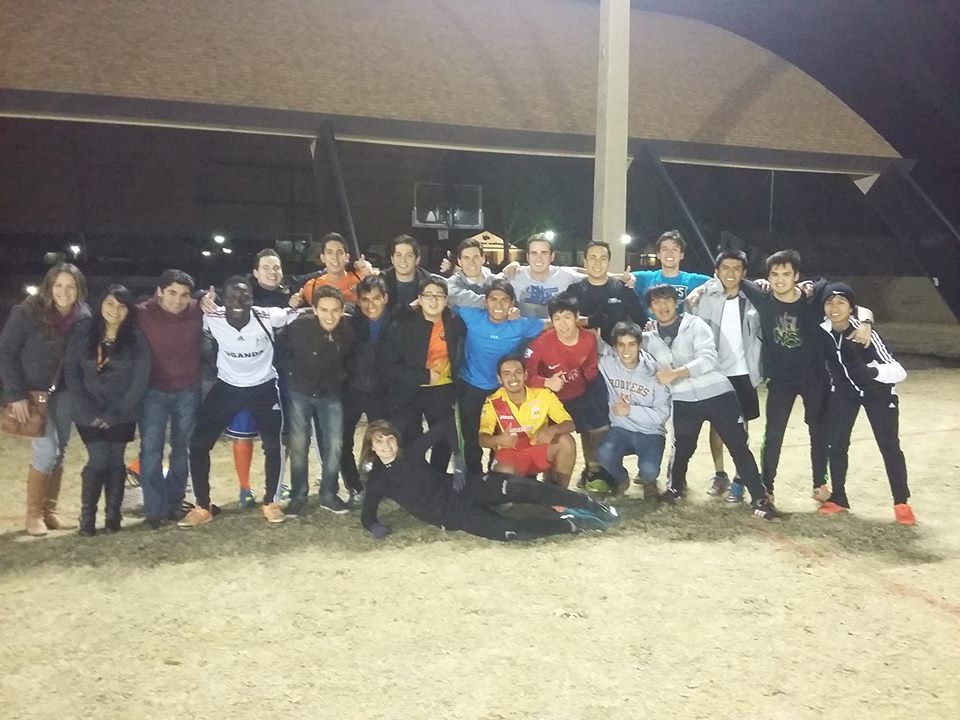 Soccer with several international friends from Mex