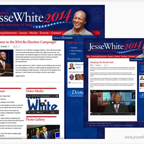 Webstie for Jesse White Re-election Campaign
www.j