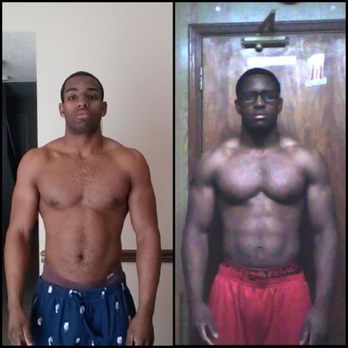 24 week progress photo. Athlete, 23.
