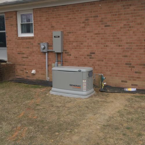Another Generator install running off propane and 