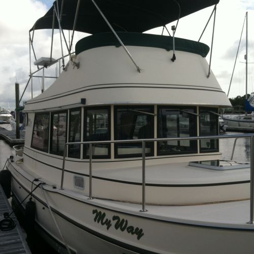 Boat with 3M window film
