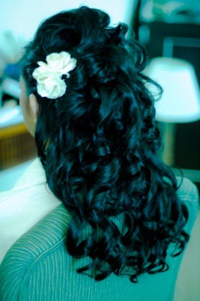 Bride half up half down