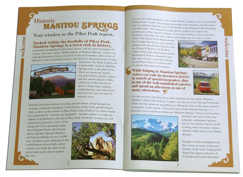 Manitou Springs Visitors Guide Inner Spread