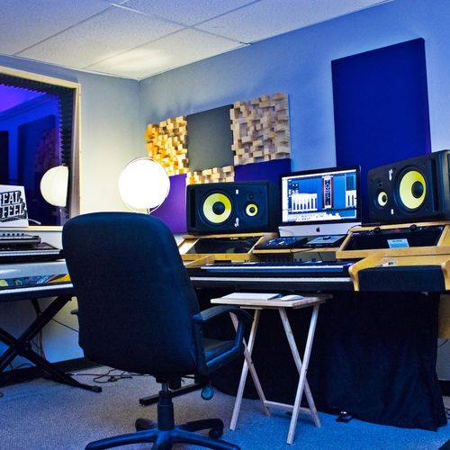 Control room for Studio B