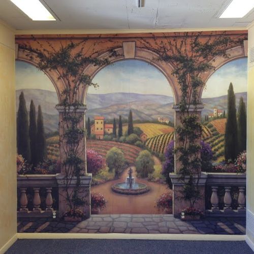 A wallpaper mural we put up in Fairport, NY