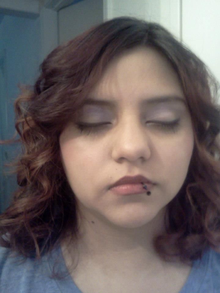 Soft makeup and styled hair high school graduation