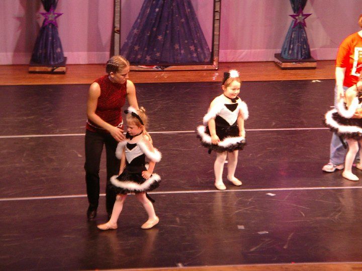 Teaching ballet.