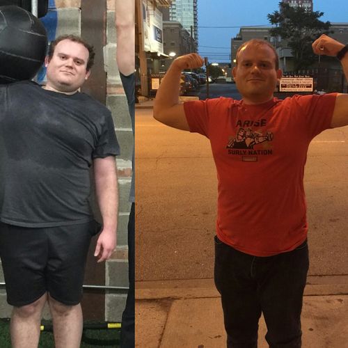 George F. Before and After (6 months of coaching w