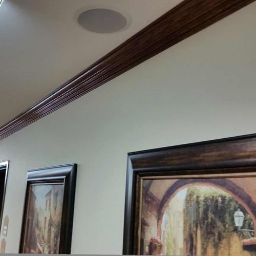 Red Oak Stained Crown Moulding