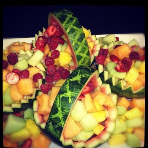 Fruit Salad Watermelon Basket