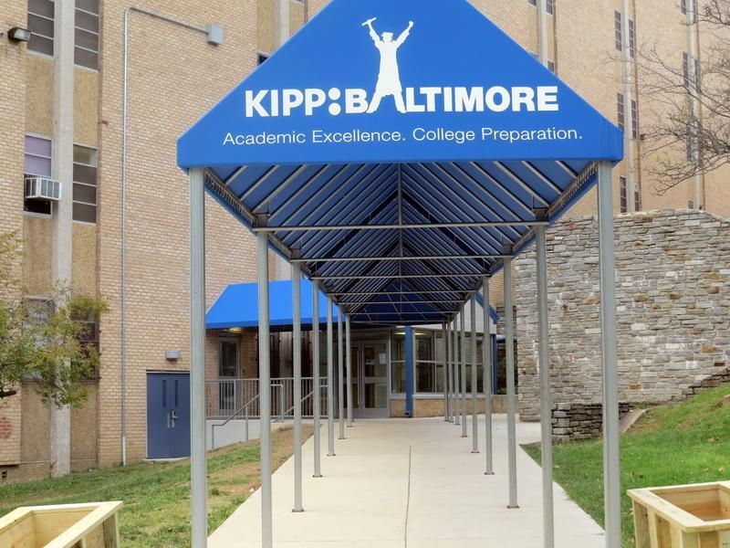 A. Hoffman Awning - School entrance canopy - walkw
