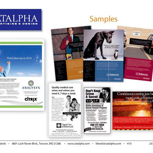 Advertising in print publications
