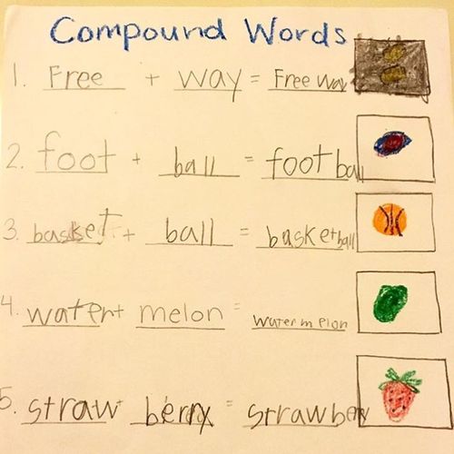 Spending time on compound words is a great way to 