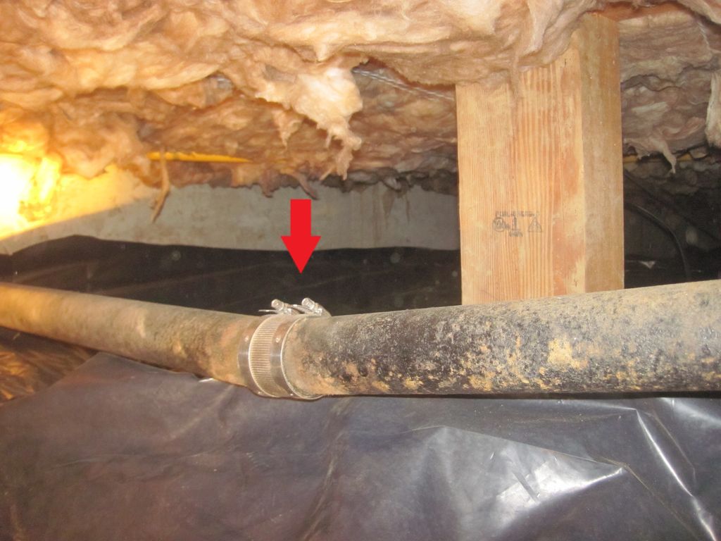 This is a pipe I found in a crawl space carries wa