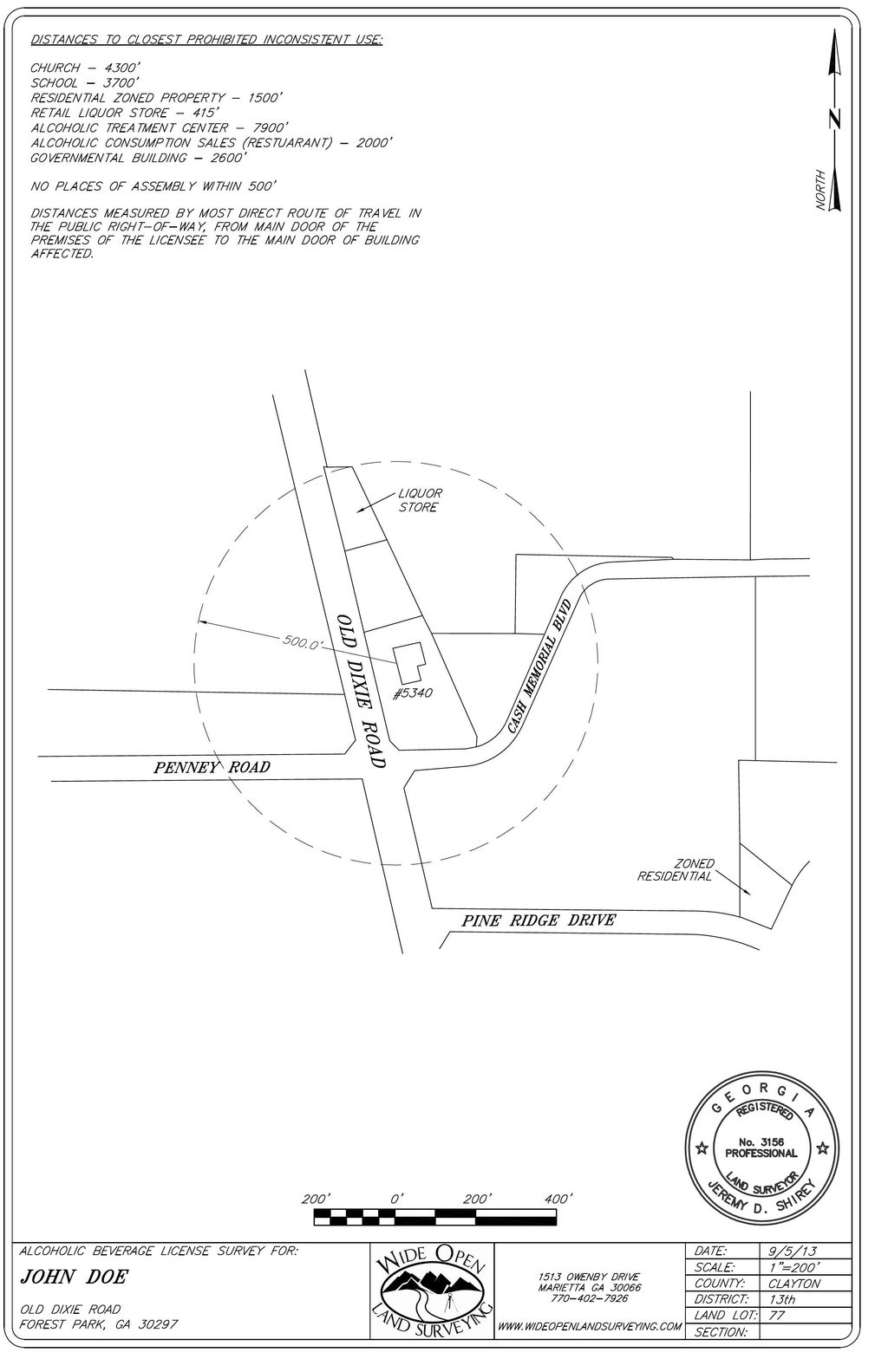 Example of an Alcoholic Beverage Permit Survey