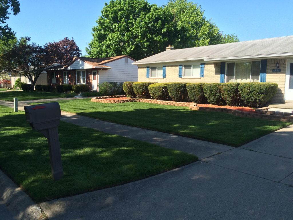 Weekly lawn maintenance customer in Westland.