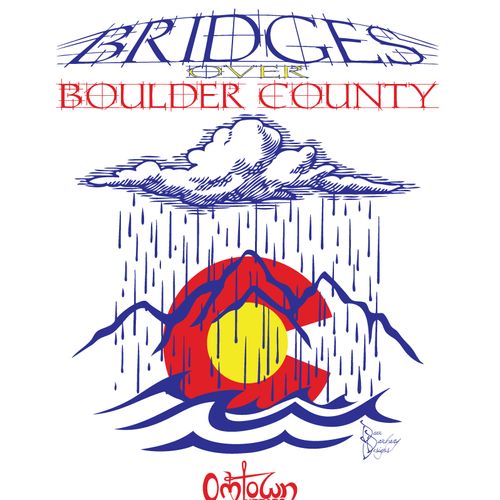 Bridges Over Boulder County fundraiser t-shirt.