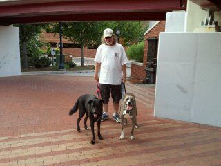 John with Diva and Gwen