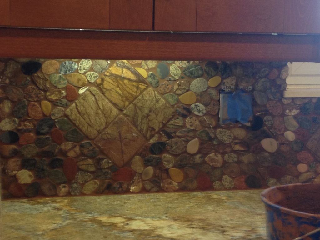 Tile backsplash