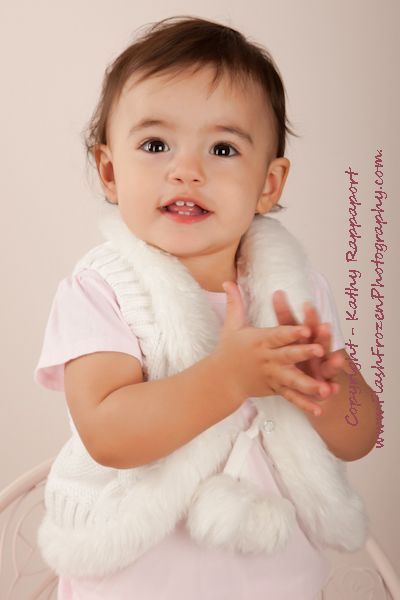 1 year old - for comp card in studio