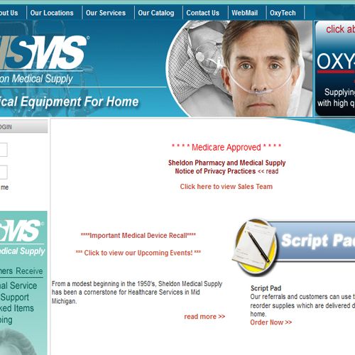 Website: Sheldon Medical Supply