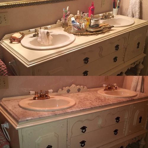 Gorgeous antique pieces Before and after pictures.