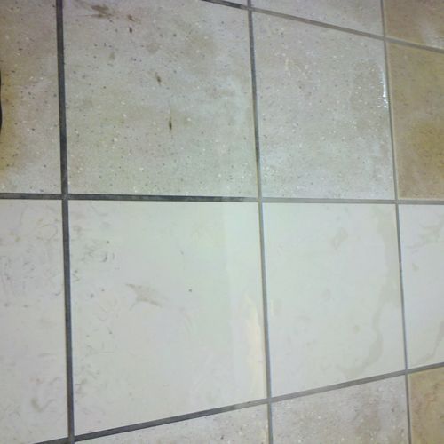 Tile and grout cleaning Kansas City, top half of t
